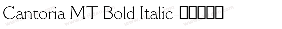 Cantoria MT Bold Italic字体转换